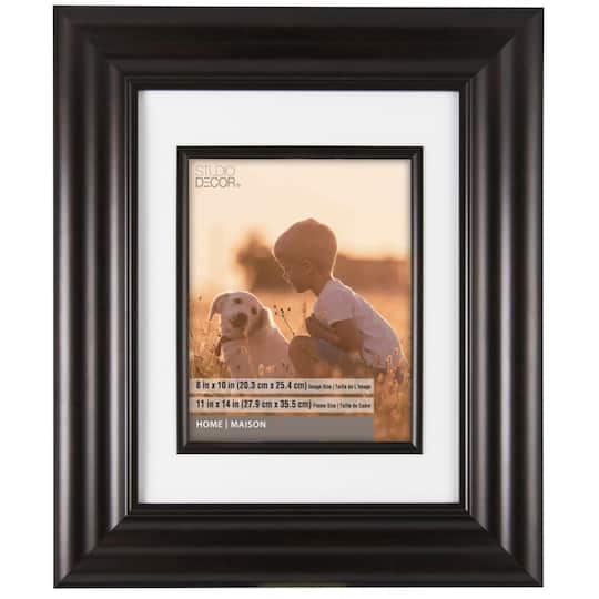 8 Pack: Bronze Wide Scoop Frame, 11" x 14" With 8" x 10" Mat, Home Collection By Studio Décor®